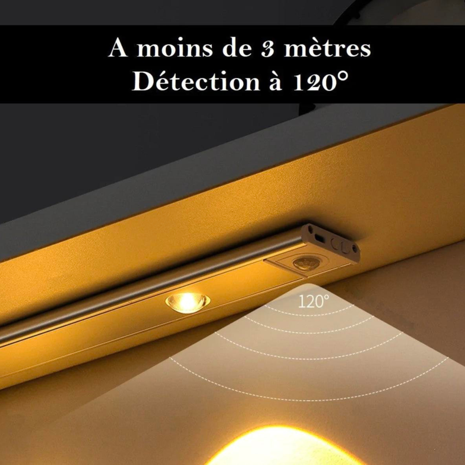 Lampe avec Détecteur de Mouvement - Kit Complet