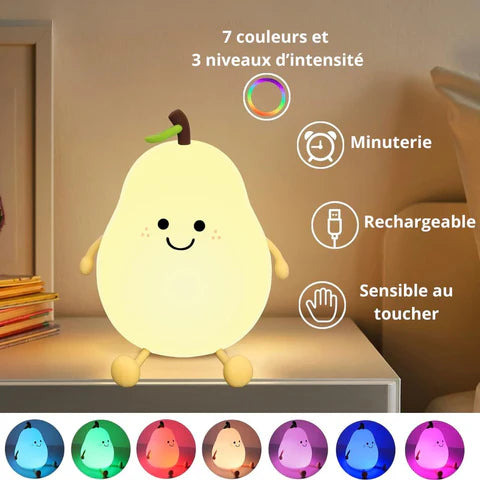 Veilleuse LED rechargeable – Victoire la Poire